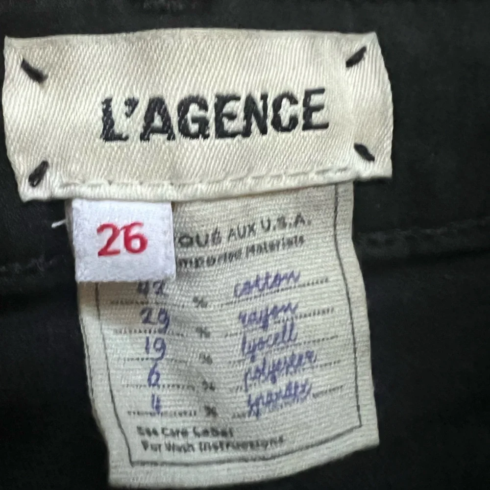 L’agence Margot Skinny Jean, Noir Black Size 26 High Rise - Picture 12 of 12